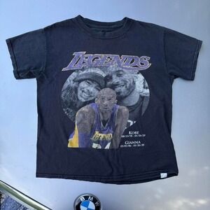 "Legends" Black Kobe Bryant and Gianna memorial graphic baby tee